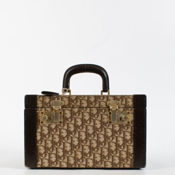 Christian Dior Brown Oblique Beauty Case