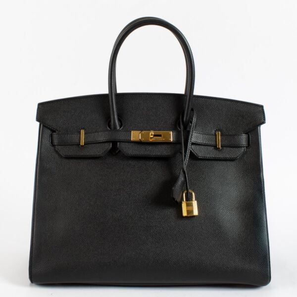 2014 Hermès Birkin 35 Black Epsom GHW