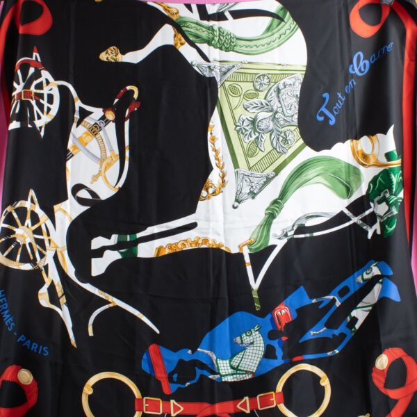 Hermès 140 Tout en Carré Silk Shawl