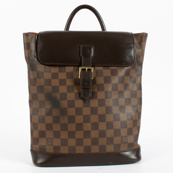 Authentic Second Hand Louis Vuitton Damier Ebene Soho Backpack on Labellov.com