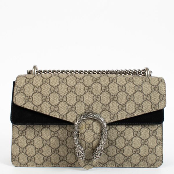 Authentic pre-loved Gucci GG Supreme Dionysus Large Shoulder Bag on Labellov.com