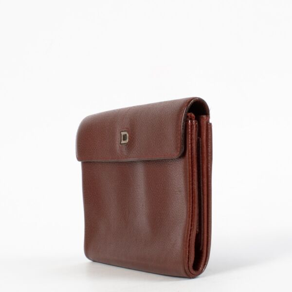 Delvaux Burgundy Lotto Wallet