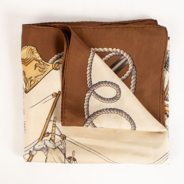 Hermès 90 École Des Gabiers Silk Twill Scarf