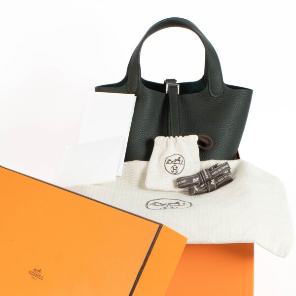 Hermès Picotin Lock 18 Vert Fronce Clemence PHW