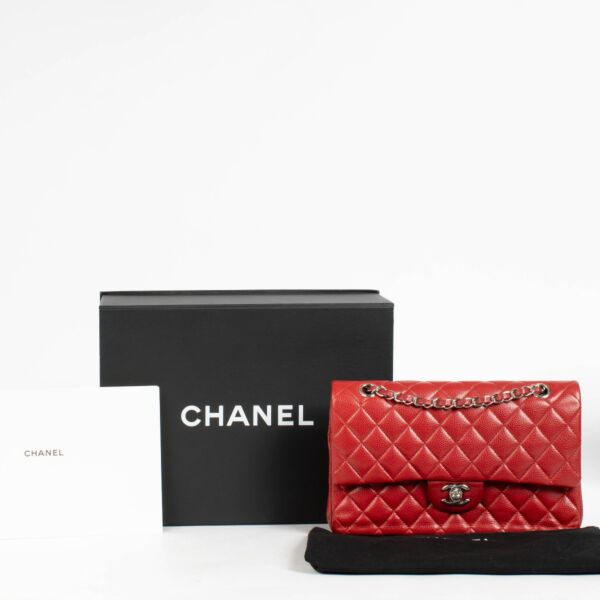 Chanel Red Caviar Medium Classic 11.12 Bag