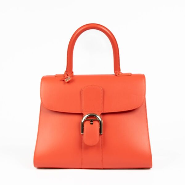 Shop this 100% authentic Delvaux Corail Box Calf Brillant MM Bag at Labellov.com
