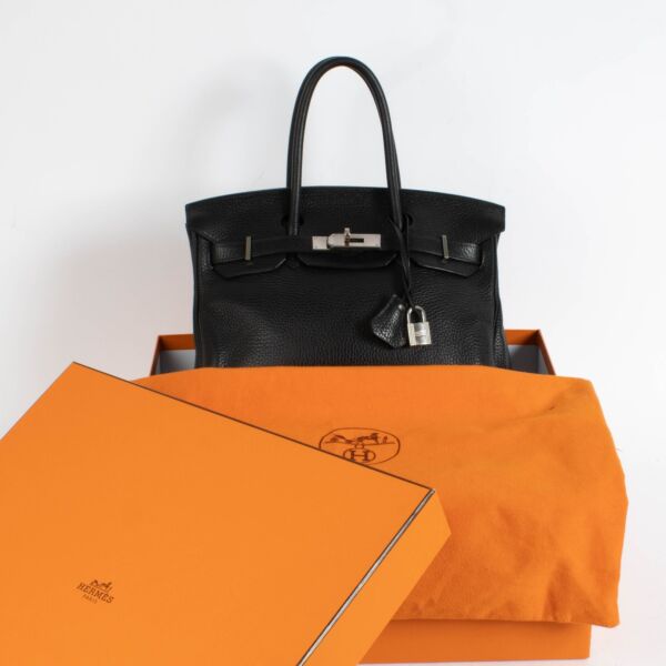 Hermès Birkin 30 Black Clemence PHW