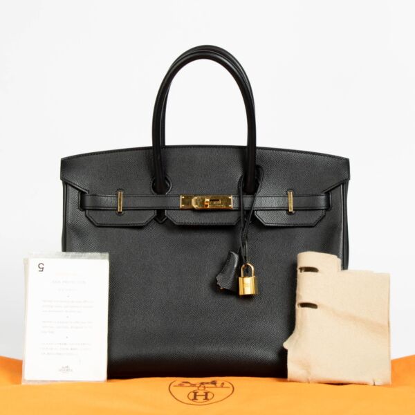 Hermès Birkin 35 Black Epsom GHW