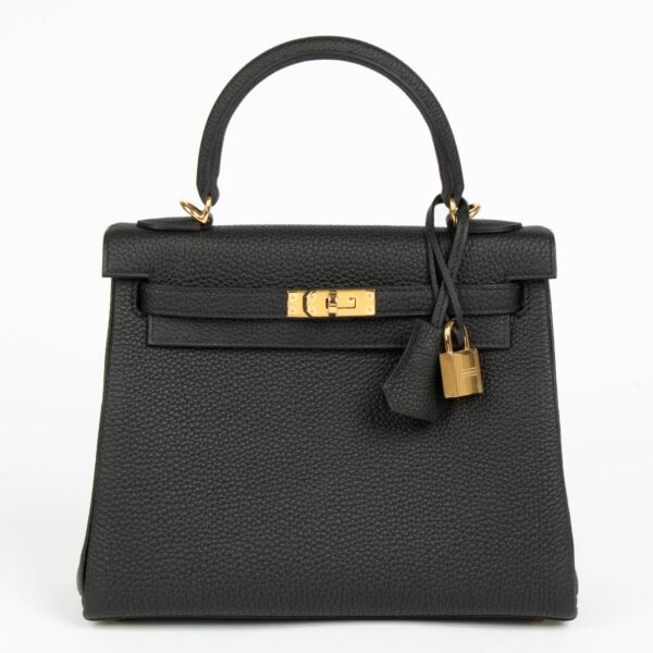 Hermès Kelly 25 Black Togo GHW