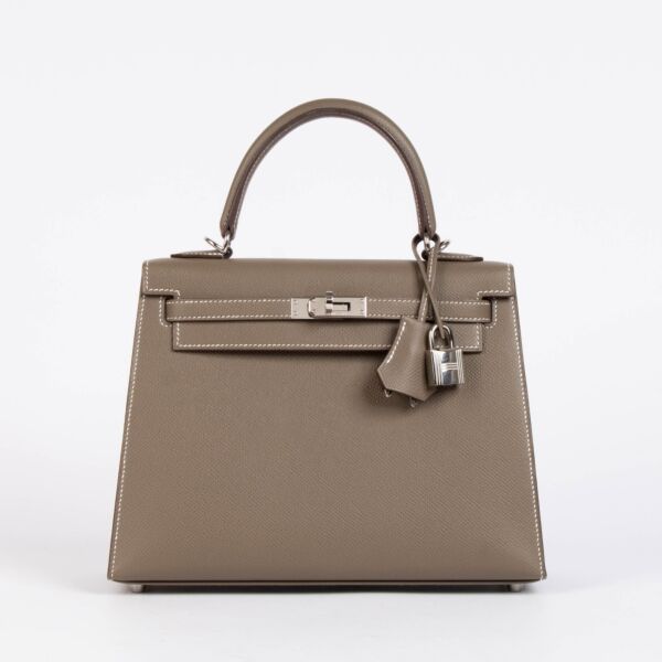 Hermès Kelly 25 Etoupe Epsom PHW