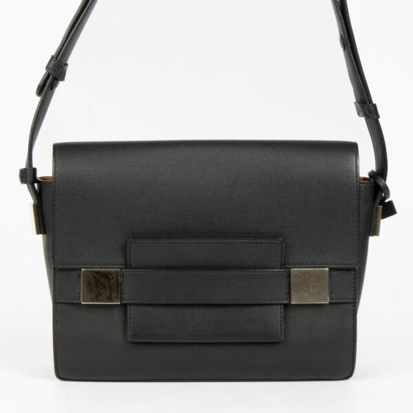 Shop the authentic Delvaux Black Polo Madame Bag second hand on Labellov.com