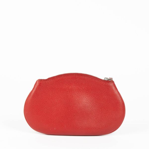 Delvaux Groseille Galop Toujours Pochette PM Wallet