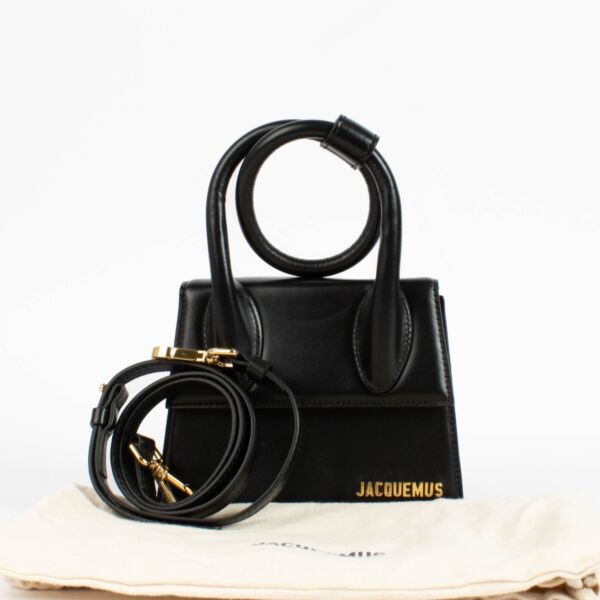 Jacquemus Black Le Chiquito Noeud Bag
