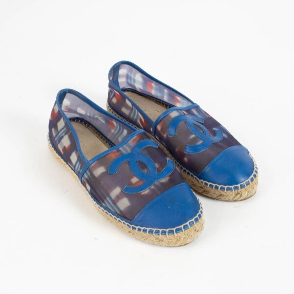 Chanel Blue CC Espadrilles - Size 39