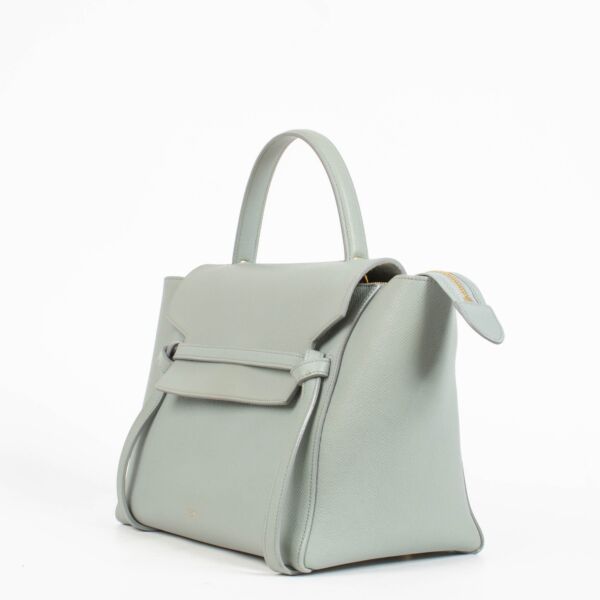 Celine Blue Grained Calfskin Mini Belt Bag