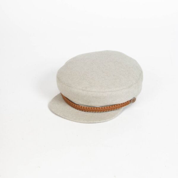 Authentic pre-loved Hèrmes Grey Cashmere Swift Womens Deauville Cap on Labellov.com