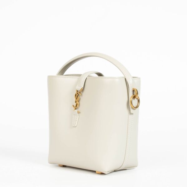 Saint Laurent White Le 37 Mini Bucket Bag