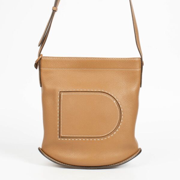 Authentic pre-loved Delvaux Vegetal Taurillon Soft Pin Daily Surpiqué Crossbody on Labellov.com