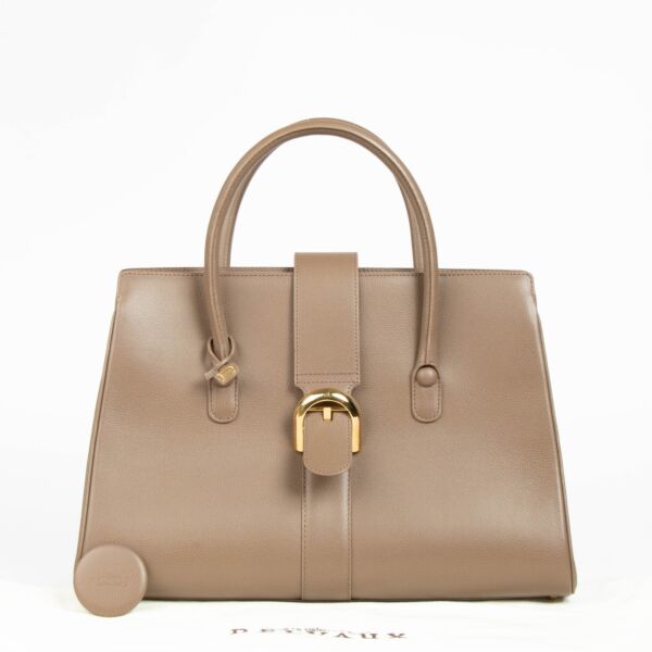 Delvaux Taupe Jumping Brillant Cabrilot Bag