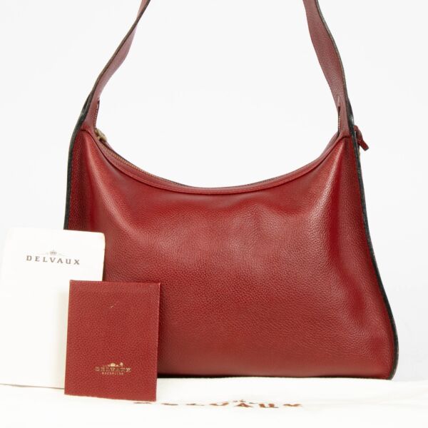 Delvaux Red Pensée Shoulder Bag