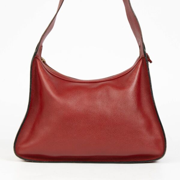 Shop this authentic Delvaux Red Shoulder Bag pre-loved on Labellov.com 