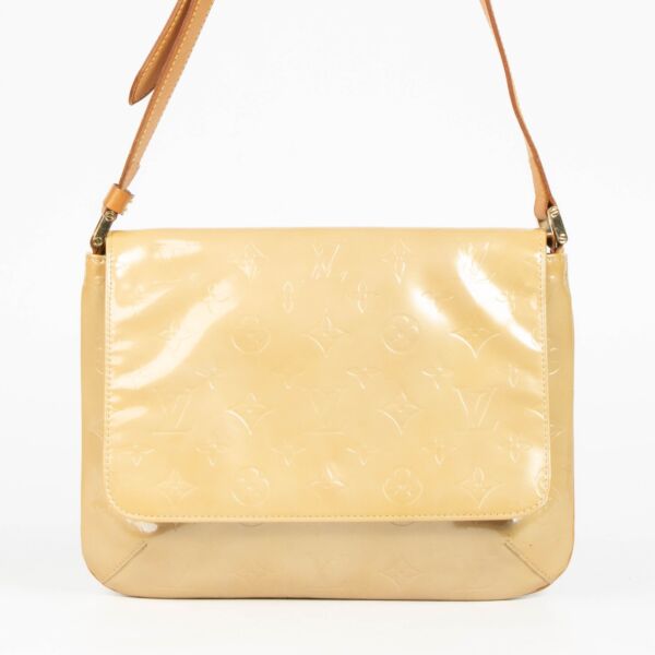 Shop this authentic Louis Vuitton Light Beige Thompson Shoulder Bag pre-loved on Labellov.com 