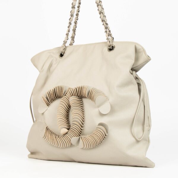 Chanel "3D" CC Logo Tote Bag 