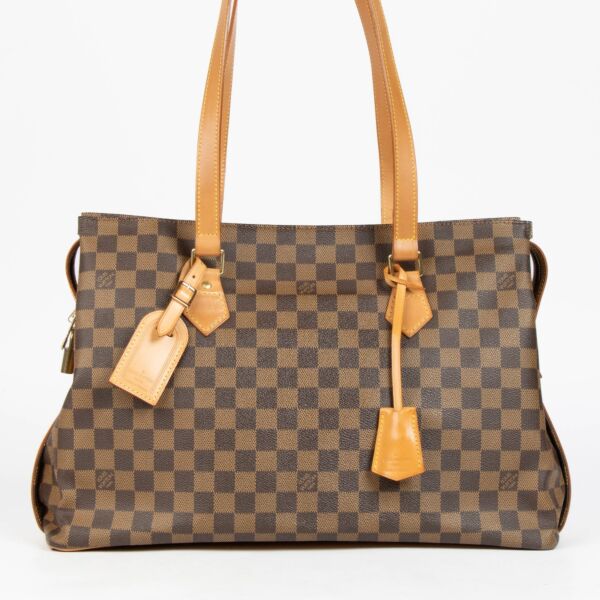Shop this authentic Louis Vuitton Damier Ebene Columbine Shoulder Bag pre-loved on Labellov.com 