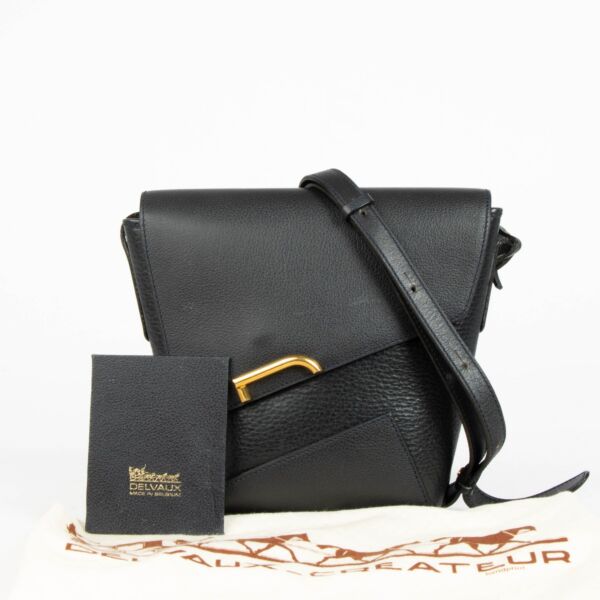 Delvaux Dark Blue Bohème Crossbody Bag