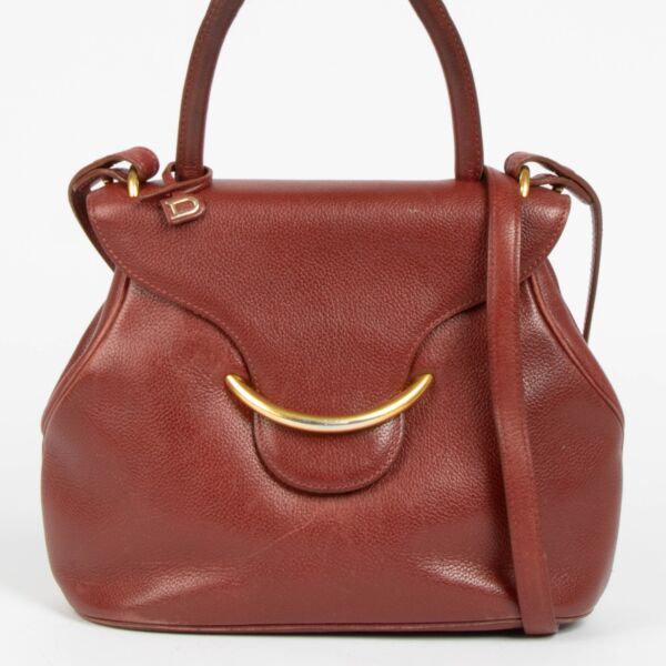 Authentic pre-loved Delvaux Red Trotteur Baltimore PM Bag on Labellov.com