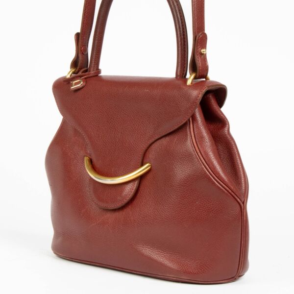 Delvaux Red Trotteur Baltimore PM Bag