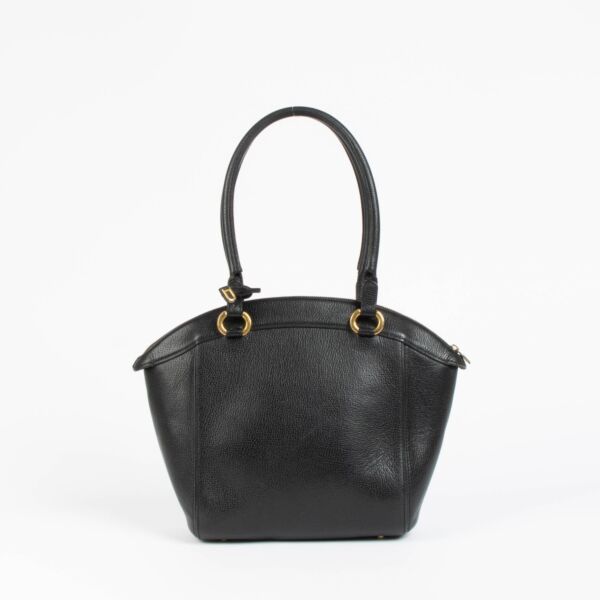 Authentic pre-loved Delvaux Black Charme Top Handle Bag on Labellov.com