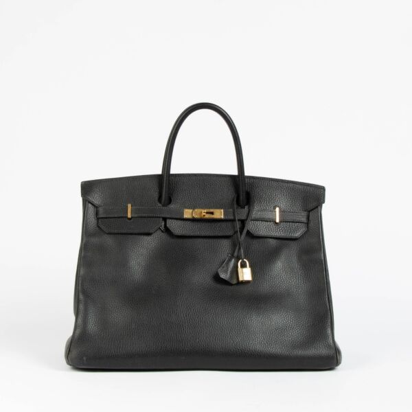 Hermès Birkin 40 Black Ardennes GHW