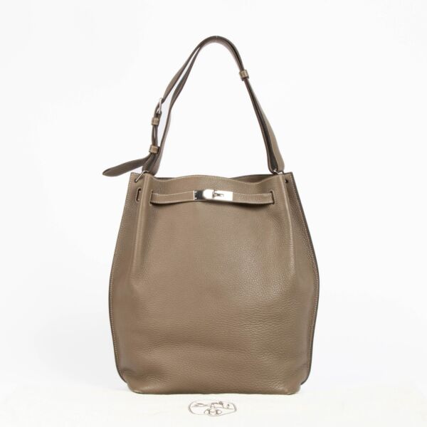 Hermès So Kelly 26 Etoupe Clemence PHW