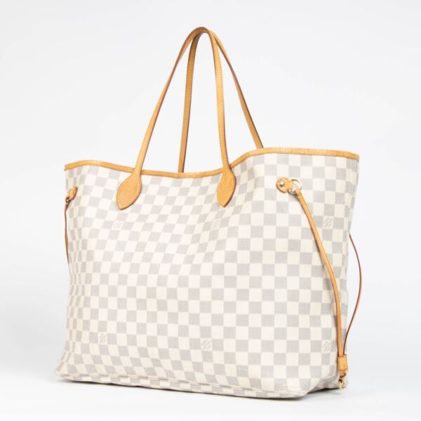 Louis Vuitton Damier Azur Neverfull GM Shoulder Bag