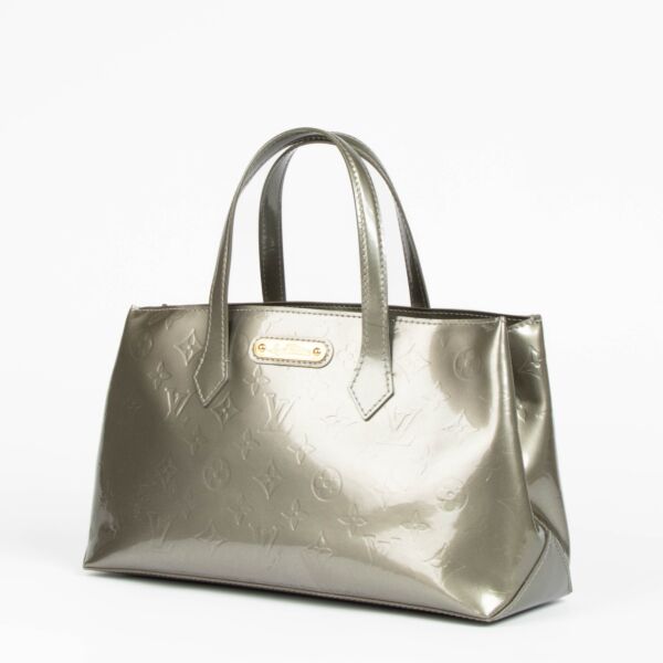 Louis Vuitton Grey Monogram Vernis Wishire PM Bag
