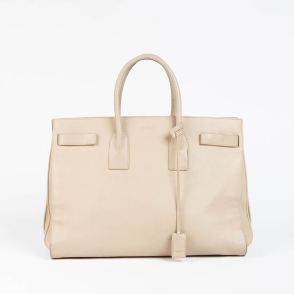Shop this 100% authentic Saint Laurent Beige Medium Sac de Jour Bag at Labellov.com