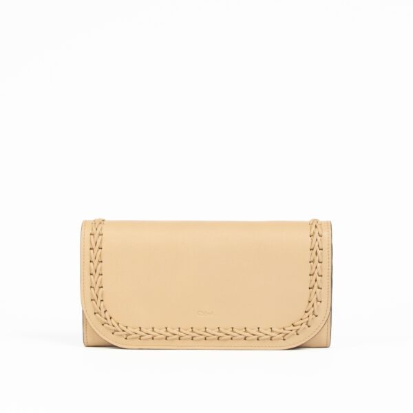 Authentic pre-loved Chloé Beige Hudson Long Wallet on Labellov.com