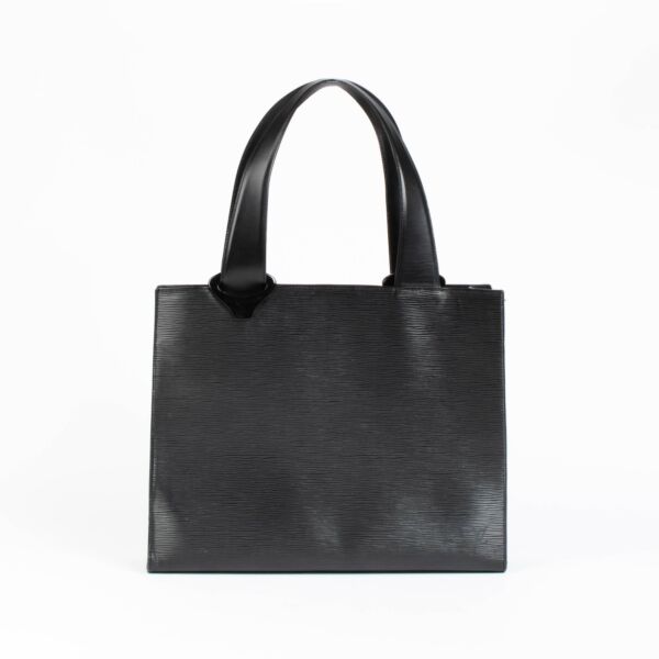 Authentic pre-loved Louis Vuitton Black Epi Leather Gemeaux Tote Bag on Labellov.com