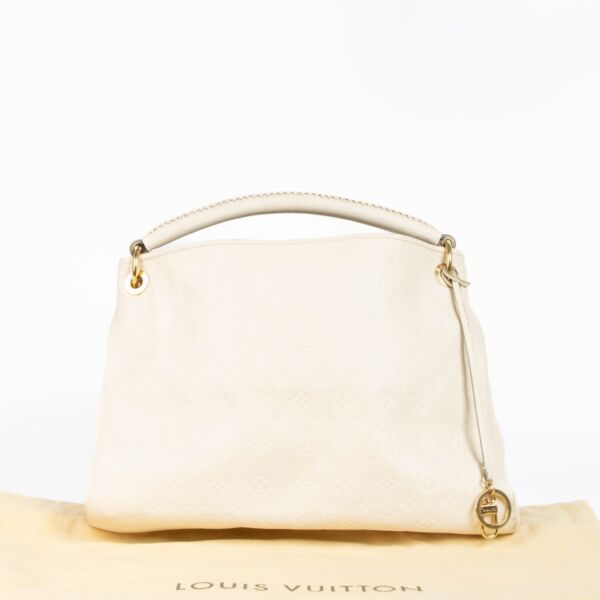 Louis Vuitton White Monogram Empreinte Artsy MM Shoulder Bag