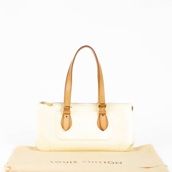 Louis Vuitton Perle Monogram Vernis Rosewood Avenue Top Handle Bag