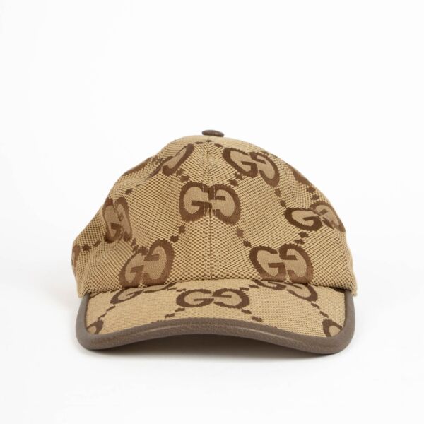Gucci Canvas Jumbo GG Cap - Size M