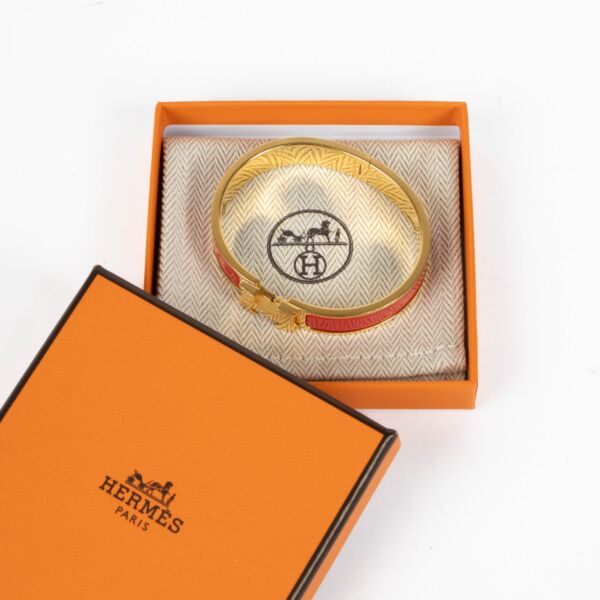 Hermès Framboise Clic H Bracelet - Size GM