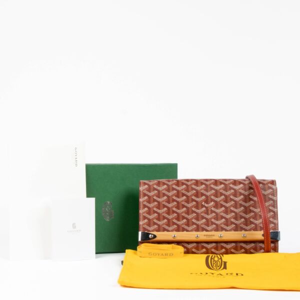 Goyard Burgundy Monte Carlo PM Clutch/Shoulder Bag