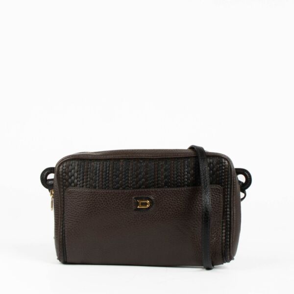 Authentic pre-loved Delvaux Brown/Multicolor Toile De Cuir Crossbody Bag on Labellov.com