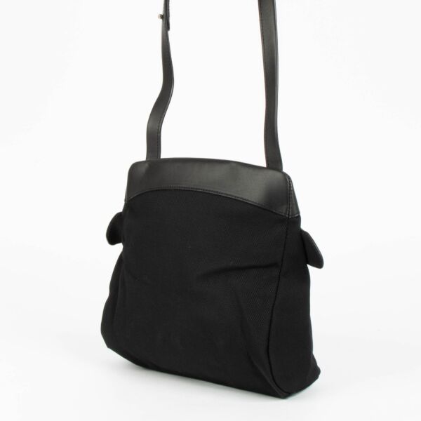 Delvaux Noir Toile Crossbody Bag