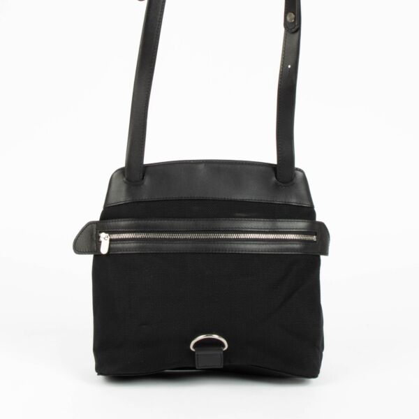 Delvaux Noir Toile Crossbody Bag