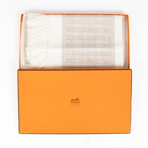 Hermès Serviette White Cotton & Linen