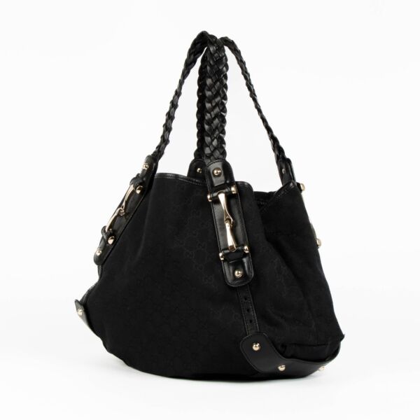 Gucci Black Monogram Canvas Pelham Shoulder bag