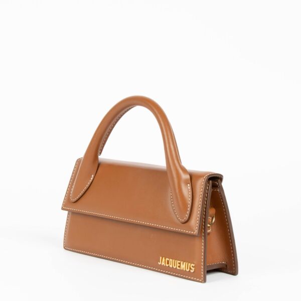 Jacquemus Brown Leather Le Chiquito Long Bag 